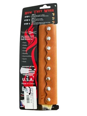 Leather Hair Glove Hair Accessory - Tan